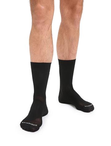 Icebreaker Merino Hike Liner Crew Strumpor Herr Svarta | SE 1903WNBY